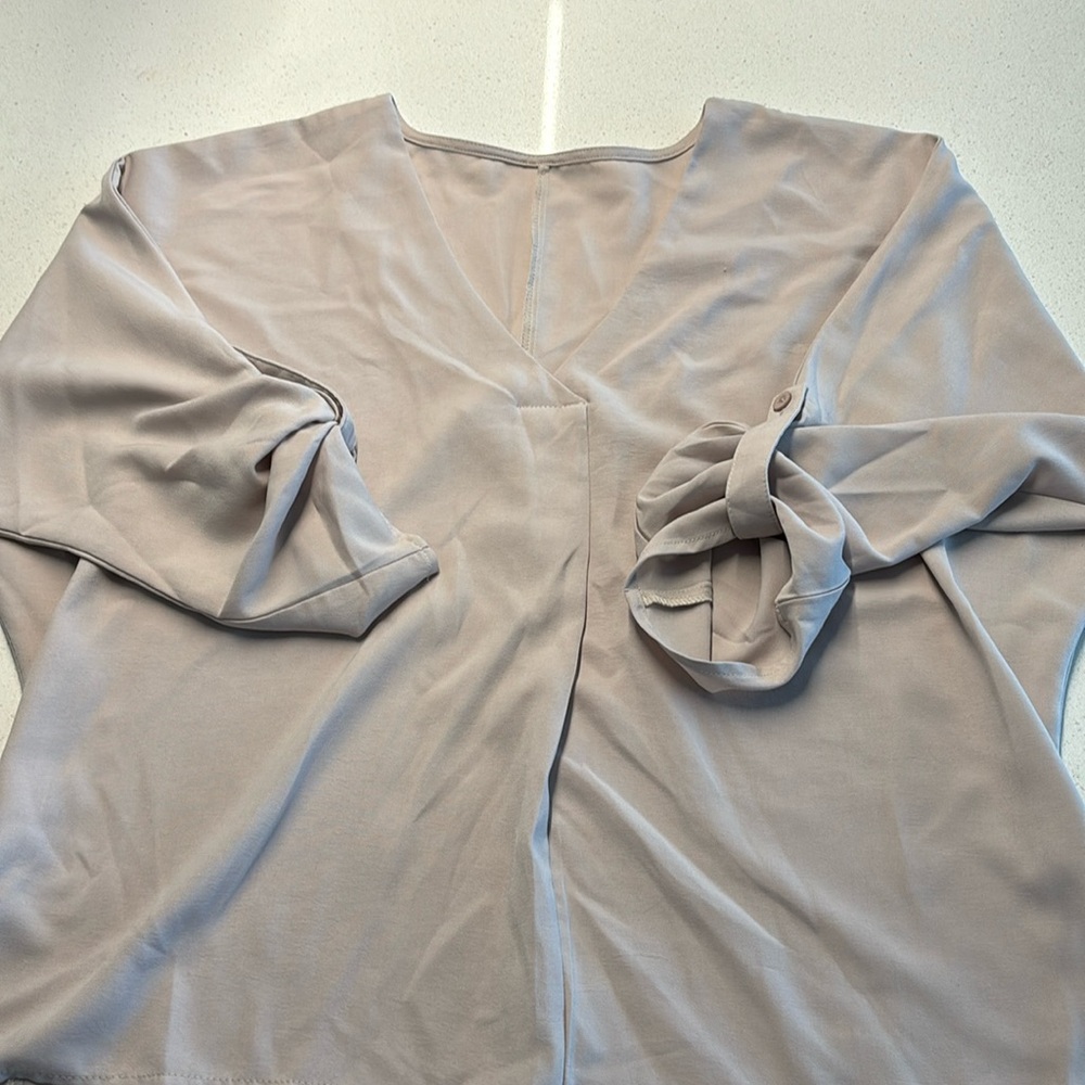 Deep V Neck Blouse